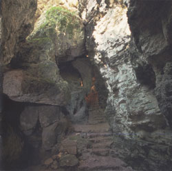 A prehistoric cave near Cetona